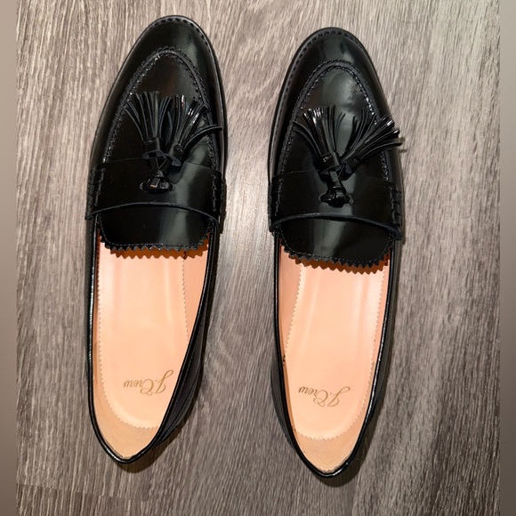 J. Crew Shoes - Brand New J. Crew Black Leather Loafers size 8